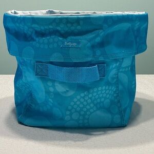 thirty-one Utility Bin Standup Tote Blue Dots
